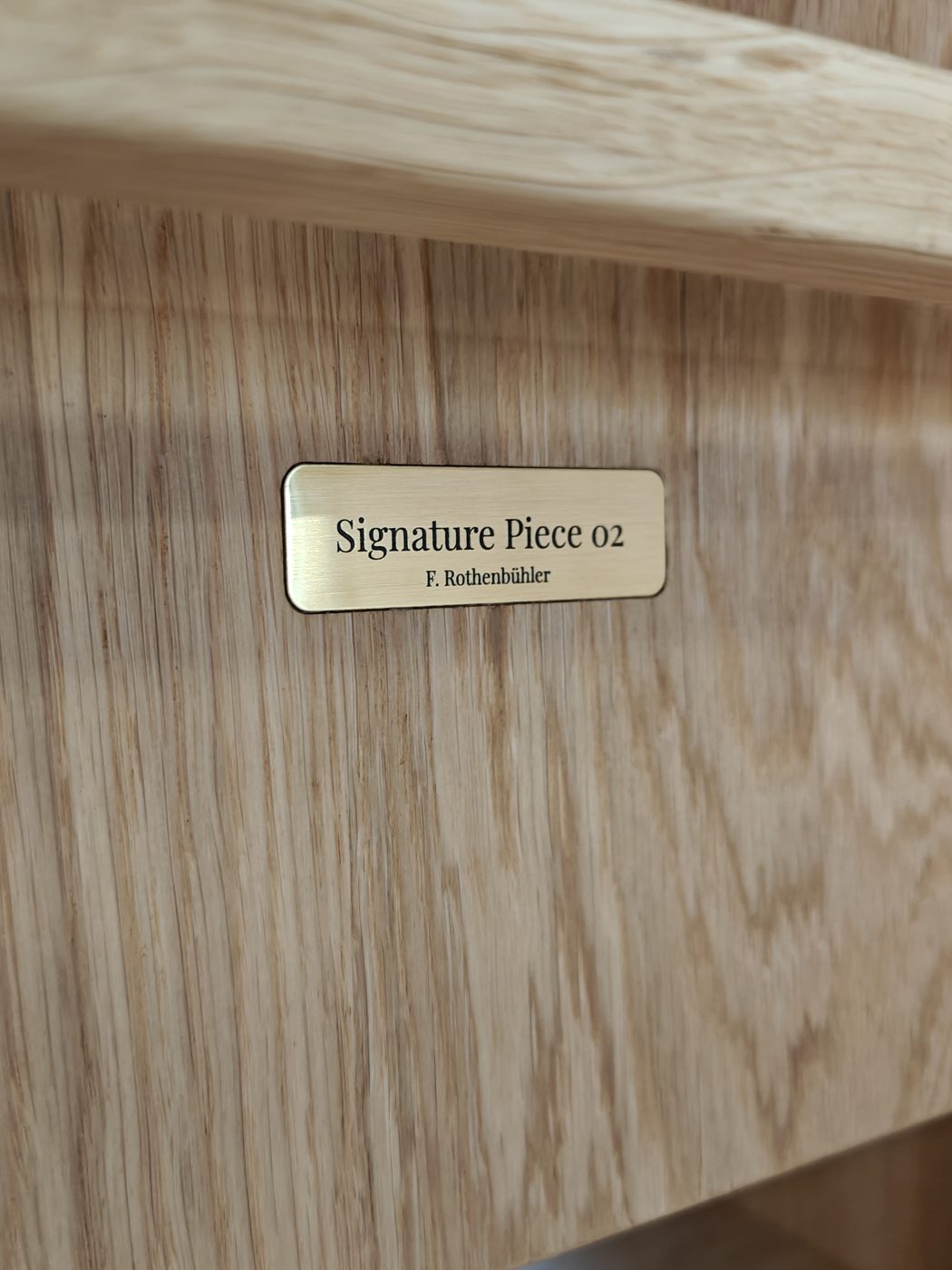 Signatur — Signature Piece 02, F. Rothenbühler